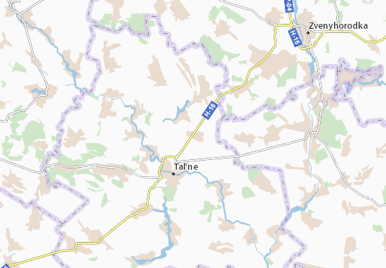 Karte Stadtplan Sokolivochka