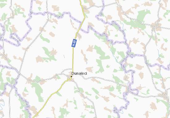 Karte Stadtplan Vykhrivka