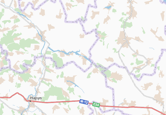 Karte Stadtplan Leukhy