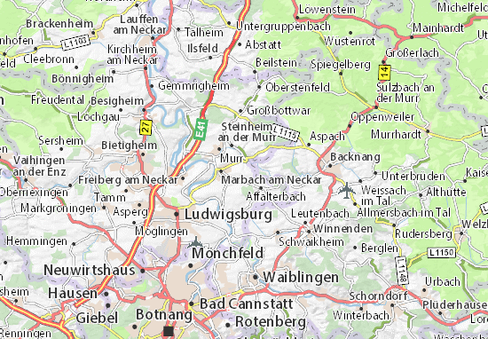 Mapa Erdmannhausen