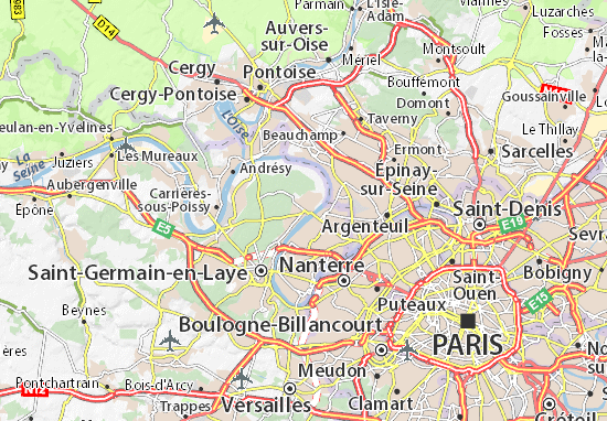 Karte Stadtplan Maisons-Laffitte