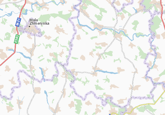 Mapa Hryshivtsi