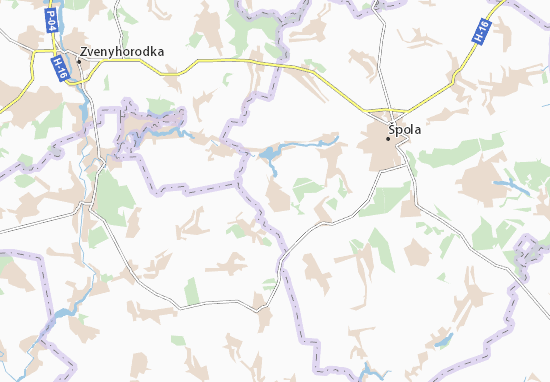 Karte Stadtplan Kapustyne