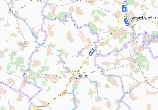 Karte Stadtplan Kobrynova Hreblya