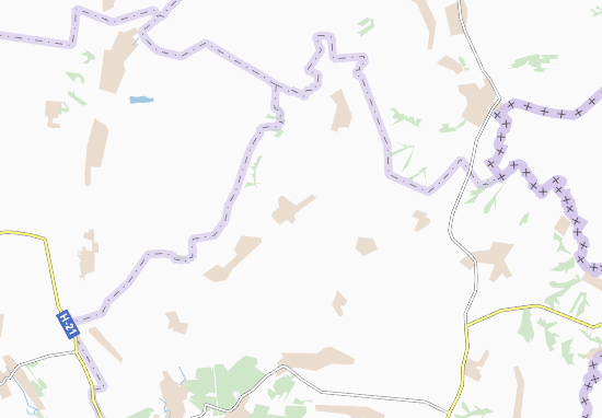 Kaart Plattegrond Velyka Chernihivka