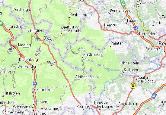 Mapa Riedenburg