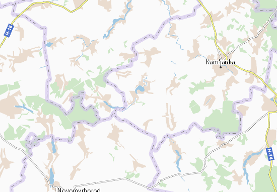 Kaart Plattegrond Radyvanivka