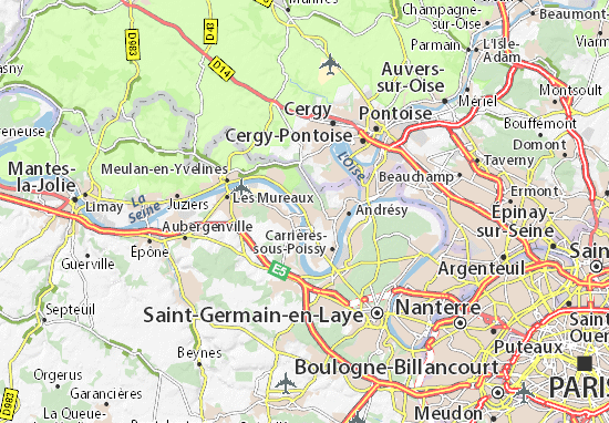 Karte Stadtplan Triel-sur-Seine