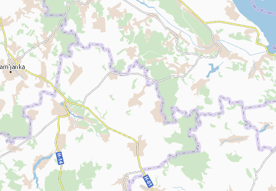 Mapa Vyshchi Vereshchaky