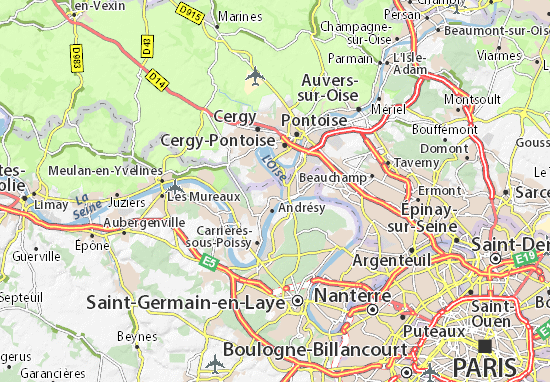 Mapa Maurecourt