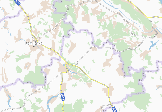 Karte Stadtplan Severynivka