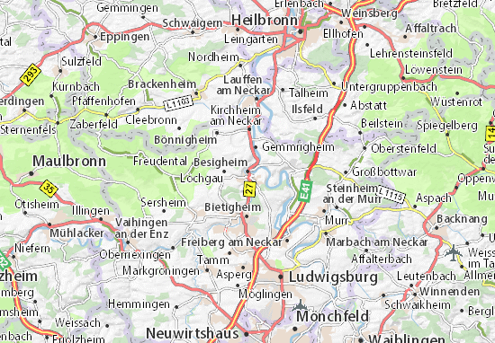 Karte Stadtplan Besigheim