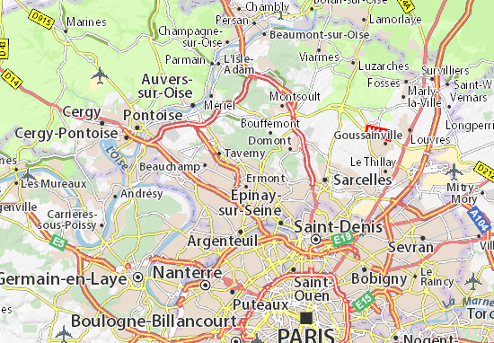 Mapa Saint-Prix
