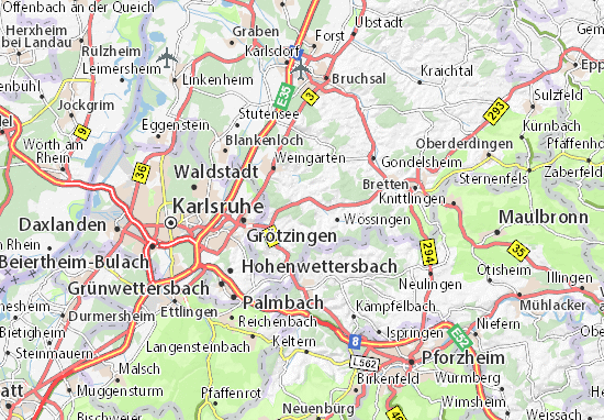 Walzbachtal Map