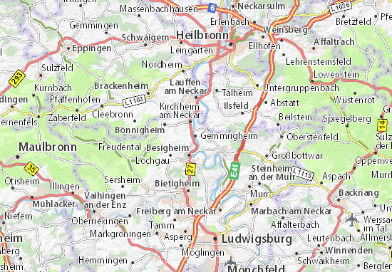 Mapa Gemmrigheim