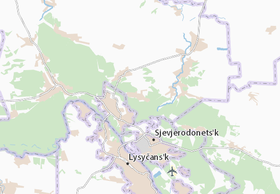Karte Stadtplan Kudryashivka