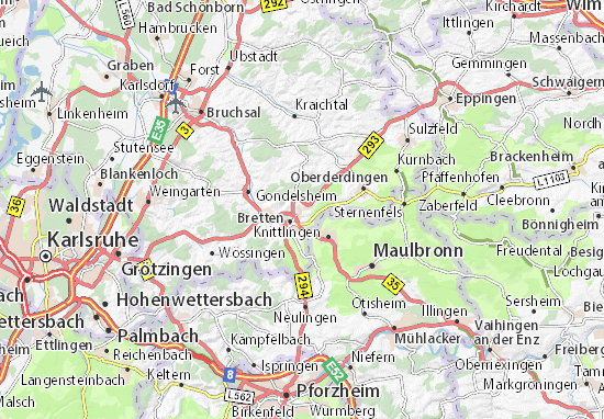 MICHELIN Gölshausen map - ViaMichelin