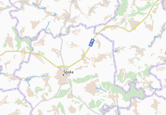 Karte Stadtplan Syhnaivka