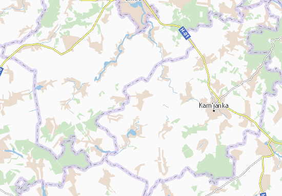 Kaart Plattegrond Luzanivka