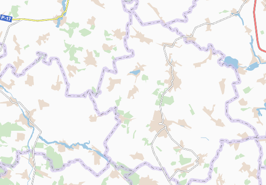 Karte Stadtplan Shabastivka
