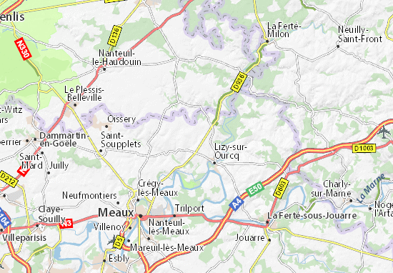Mapa Le Plessis-Placy