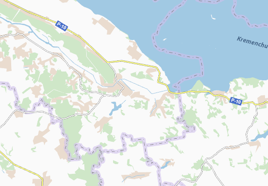 Karte Stadtplan Halahanivka