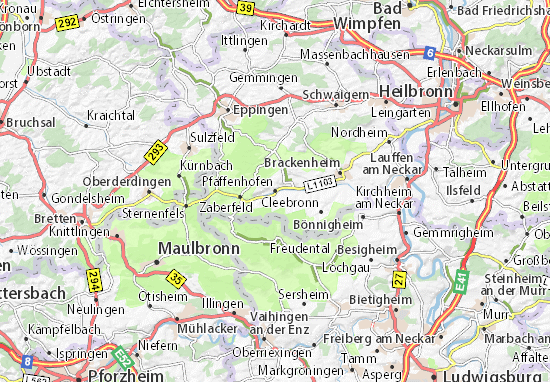 Karte Stadtplan Pfaffenhofen