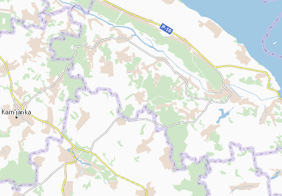 Karte Stadtplan Matviivka