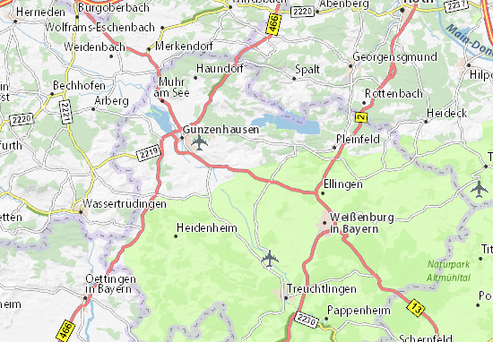Mapa Theilenhofen
