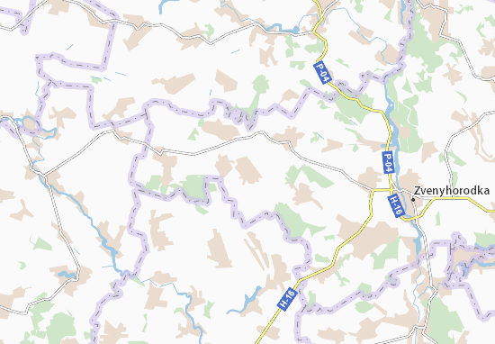 Karte Stadtplan Ryzhanivka
