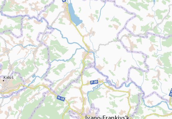 Karte Stadtplan Halych