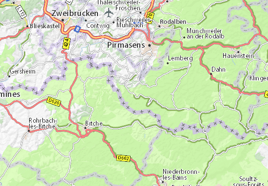 MICHELIN-Landkarte Eppenbrunn - Stadtplan Eppenbrunn - ViaMichelin