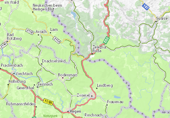 MICHELIN-Landkarte Bayerisch Eisenstein - Stadtplan Bayerisch