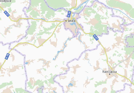 Karte Stadtplan Ternivka