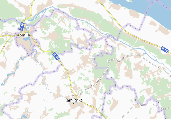 Karte Stadtplan Zhabotyn
