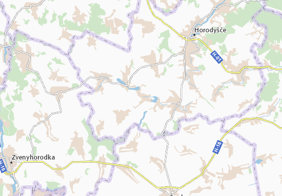 Karte Stadtplan Voronivka