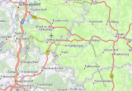 Karte Stadtplan Walderbach
