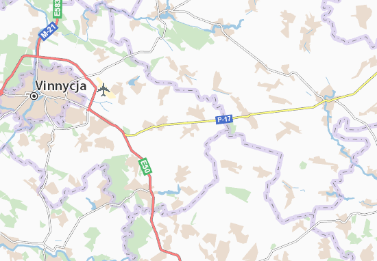 Mapa Zhabelivka