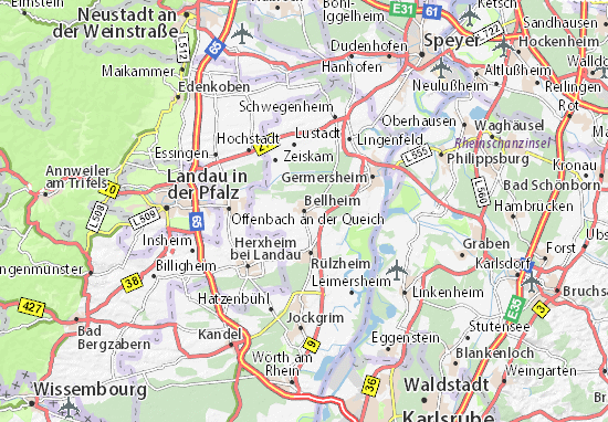 Karte Stadtplan Bellheim