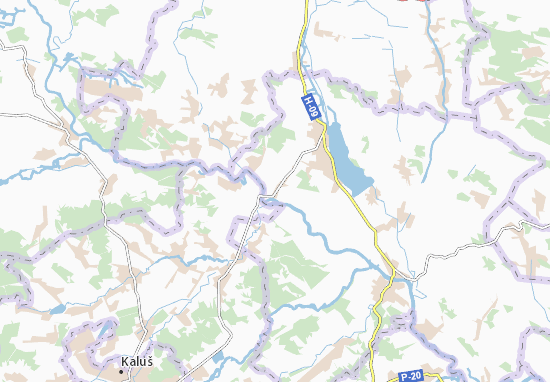 Kaart Plattegrond Staryi Martyniv