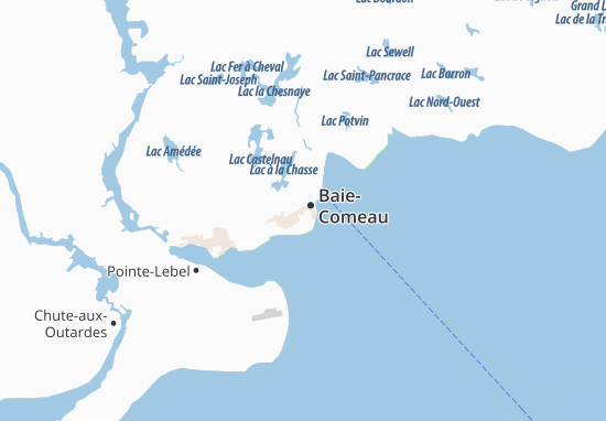 Karte Stadtplan Baie-Comeau
