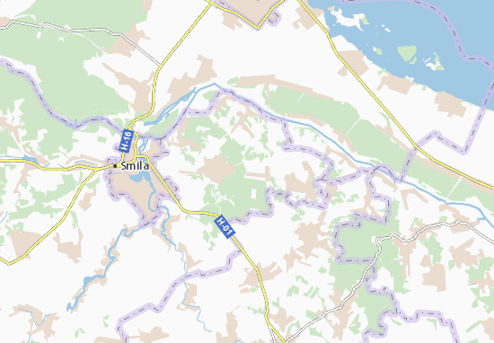 Karte Stadtplan Shevchenka