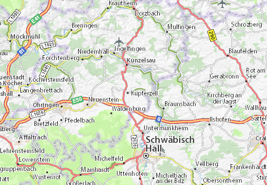 Mapa Feßbach