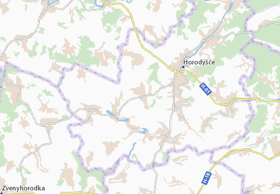 Karte Stadtplan Petropavlivka