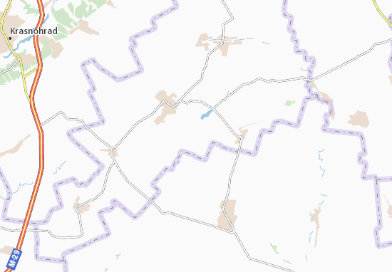 Karte Stadtplan Bessarabivka