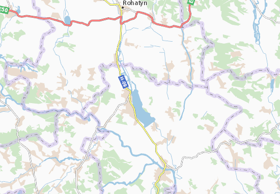 Kaart Plattegrond Korostovychi