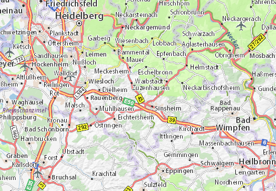 Mapa Hoffenheim