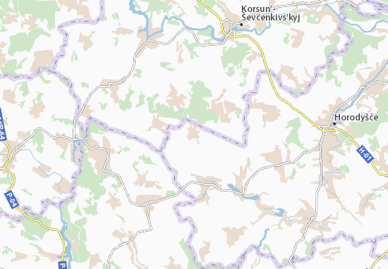 Karte Stadtplan Zhuravka