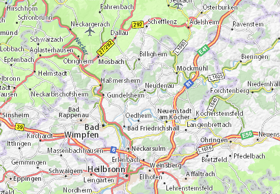 MICHELIN-Landkarte Herbolzheim - Stadtplan Herbolzheim - ViaMichelin