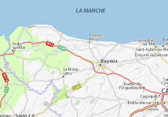 Mapa Tour-en-Bessin